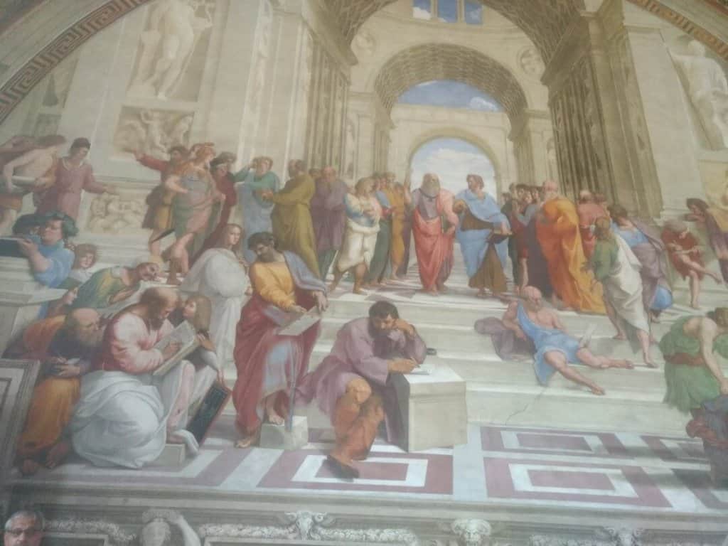 Raphael's The School at Athens fresco in the Vatican