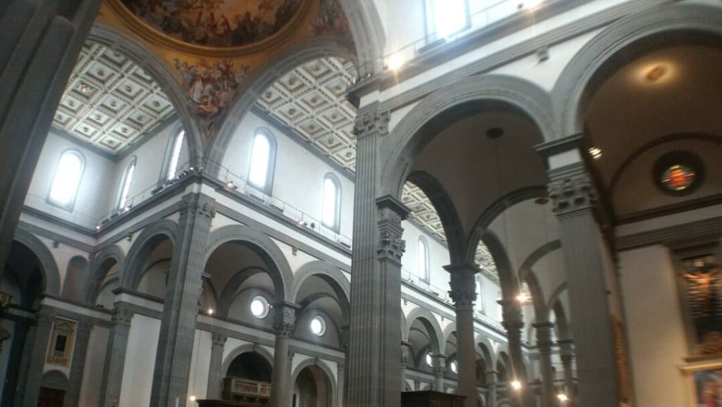 Interior of the Basilica San Lorenzo