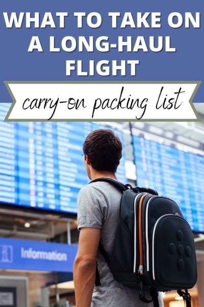 what to take on a long-haul flight carry-on packing list