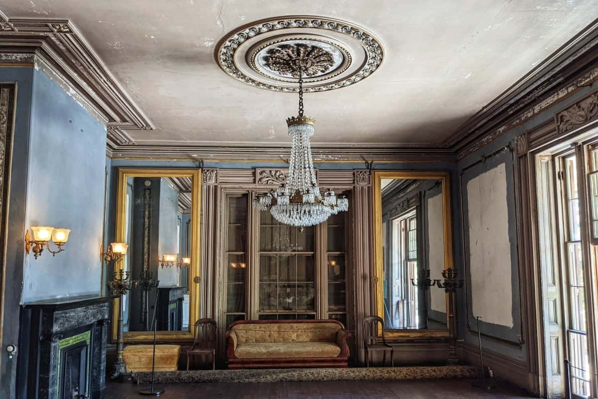 Room inside the Aiken-Rhett House Museum in Charleston, South Carolina