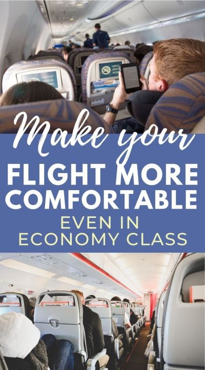 how to make your flight more comfortable even in economy class