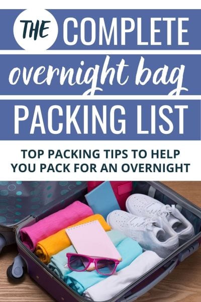 packing list for overnight trip