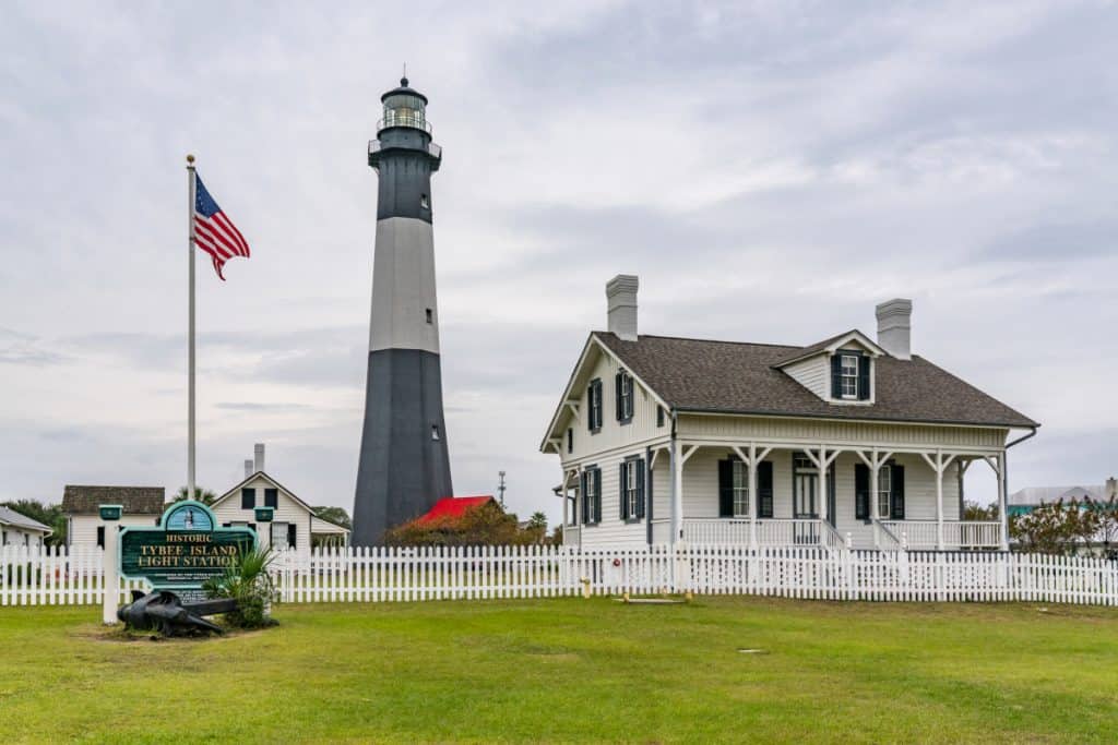 Historic Tybee Island Light Station near Savannah, Georgia