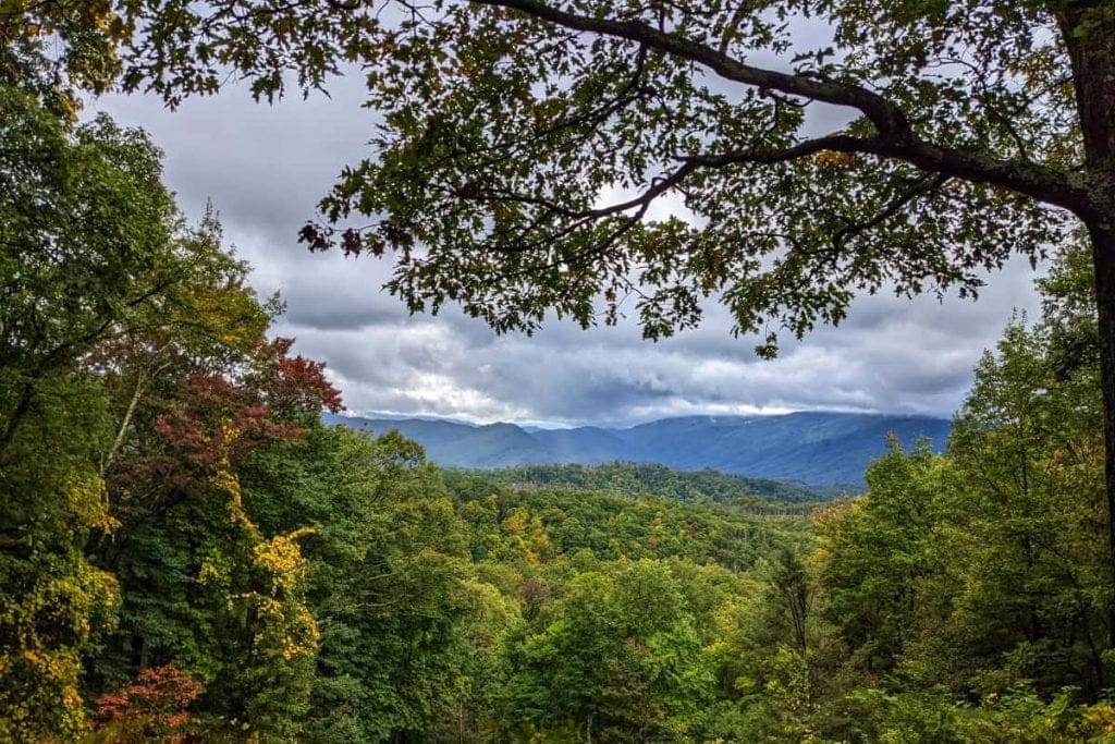 view of the mountains at Great Smoky Mountains National Park