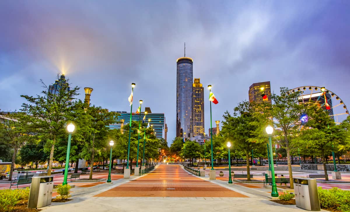 Centennial Olympic Park in Atlanta, Georgia