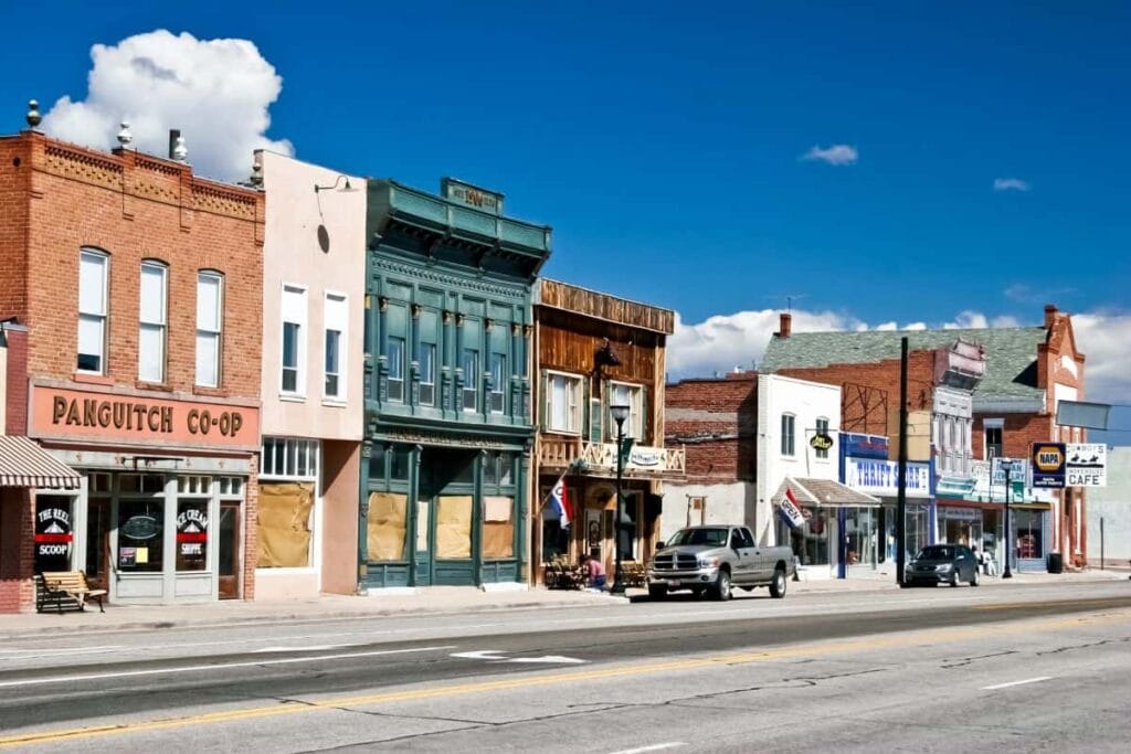 classic looking old west town