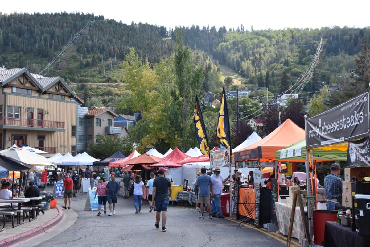 street fair market booths in Park City Utah