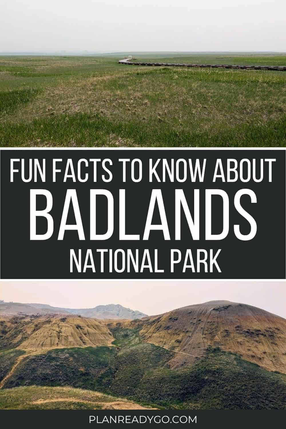 Fun Facts About Badlands National Park Pinterest image